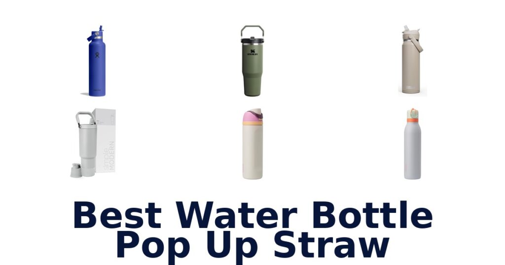 best water bottle pop up straw