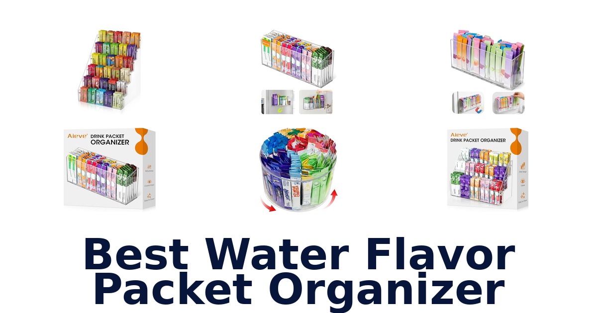 best water flavor packet organizer