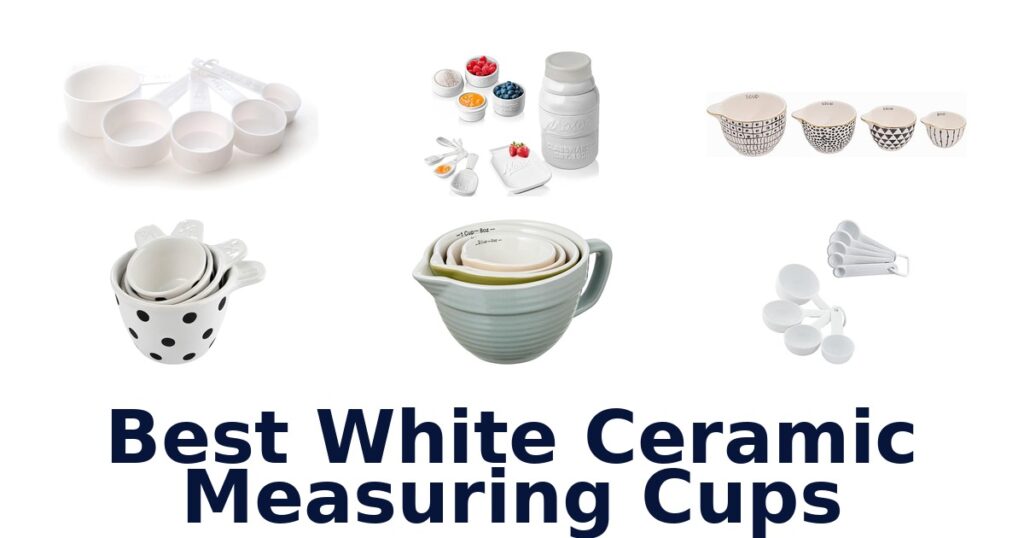 best white ceramic measuring cups
