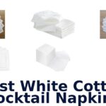 best white cotton cocktail napkins