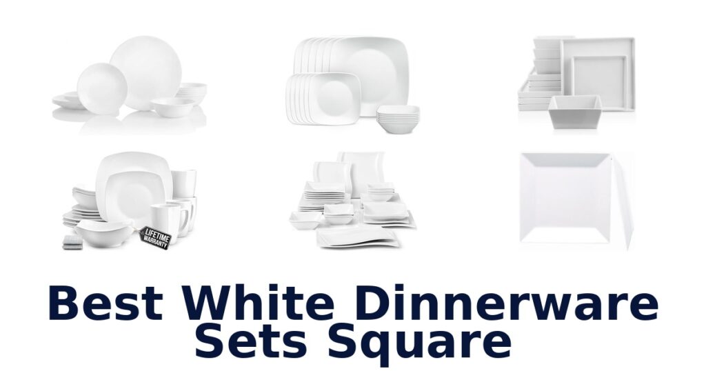 best white dinnerware sets square