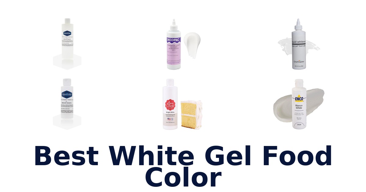 best white gel food color