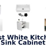 best white kitchen sink cabinet