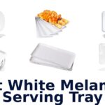 best white melamine serving tray