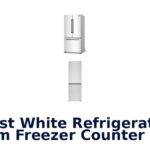 best white refrigerator bottom freezer counter depth