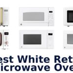 best white retro microwave oven