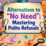 another way to say no need