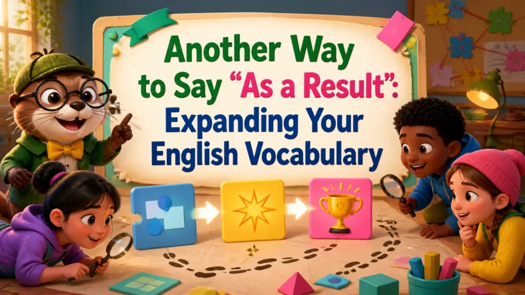 another way to say as a result