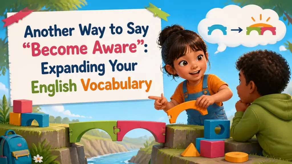 another way to say become aware