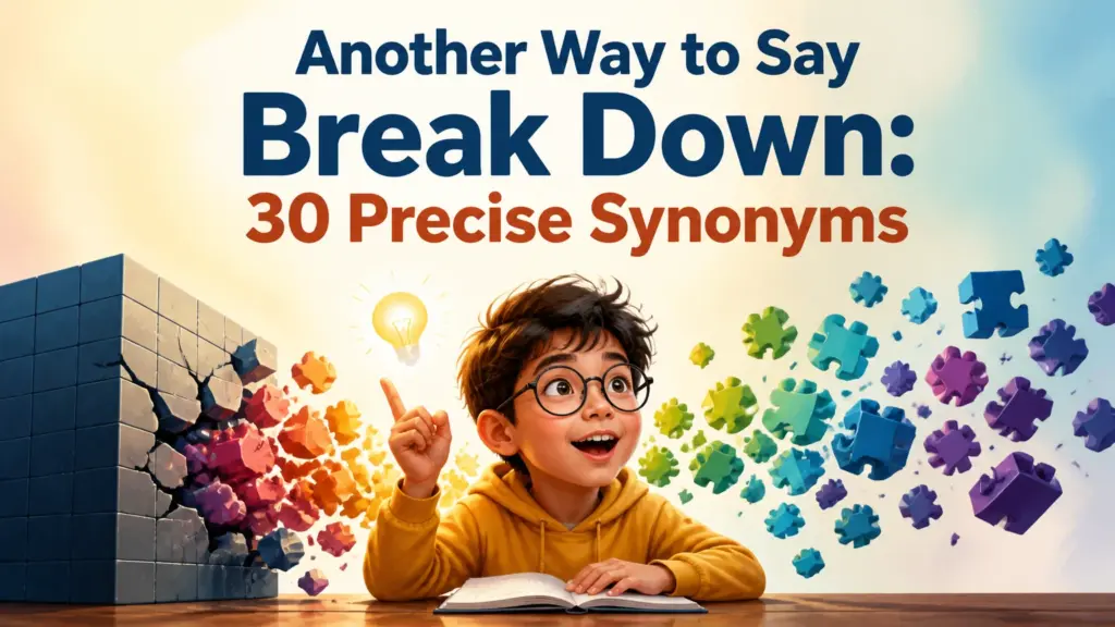 another way to say break down