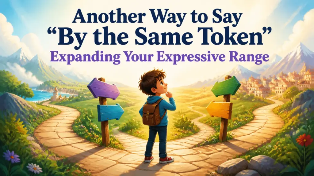 another way to say by the same token