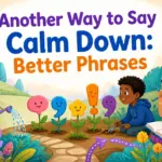 another way to say calm down