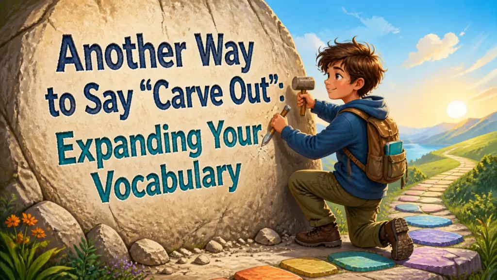 another way to say carve out