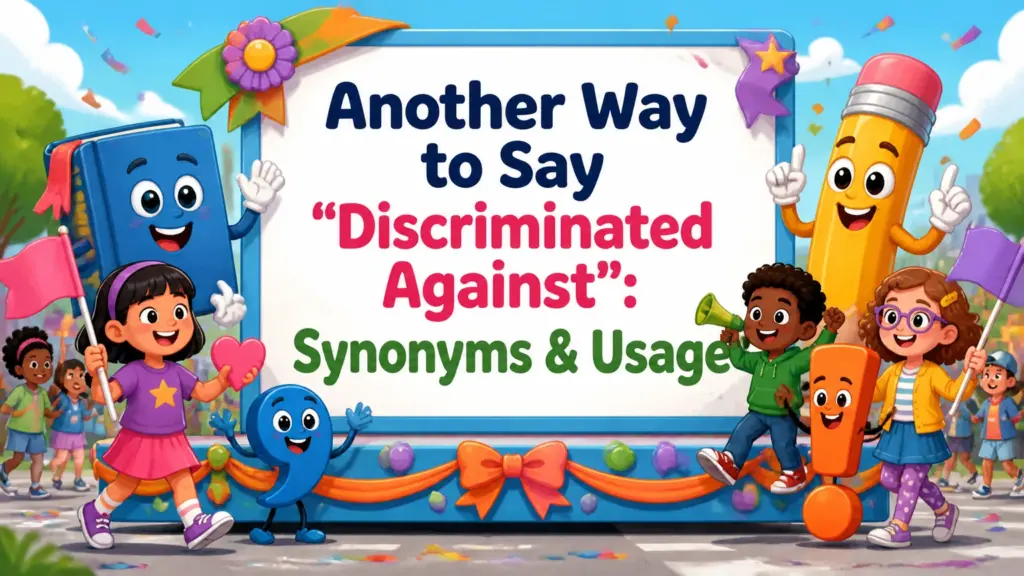 another way to say discriminated against