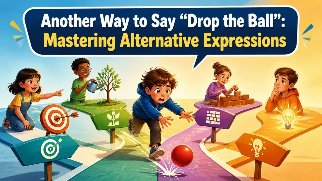 another way to say drop the ball