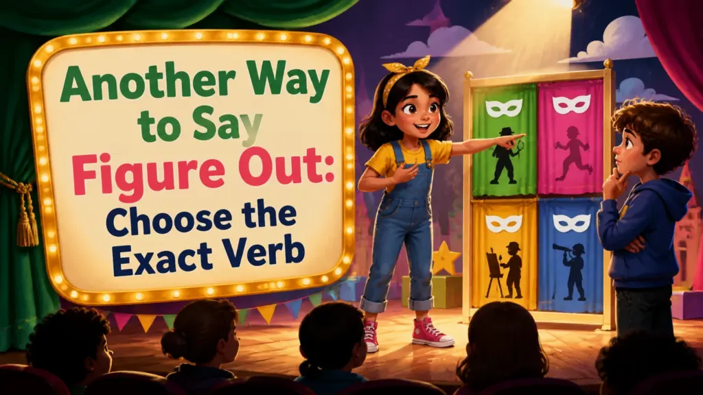 another way to say figure out 2