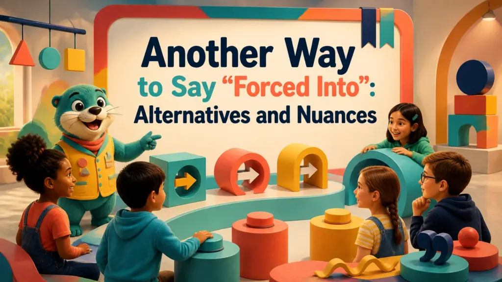 another way to say forced into