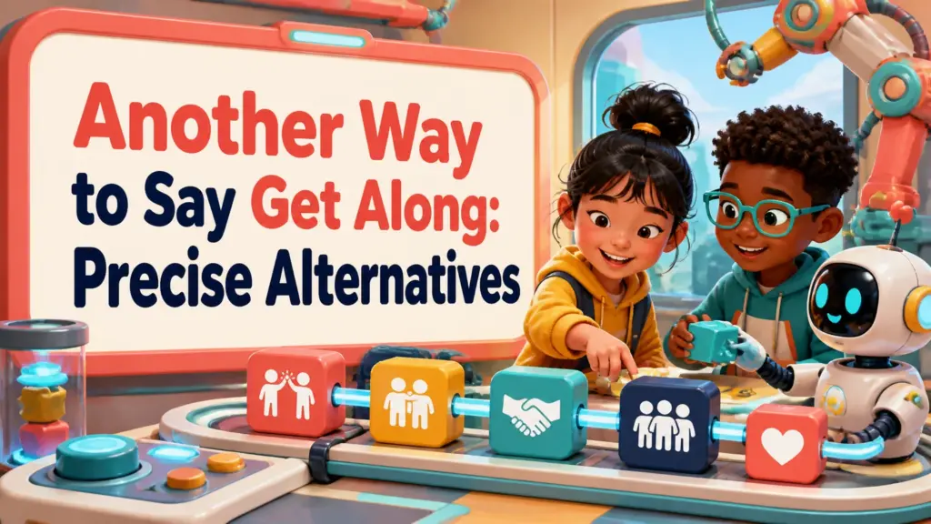another way to say get along