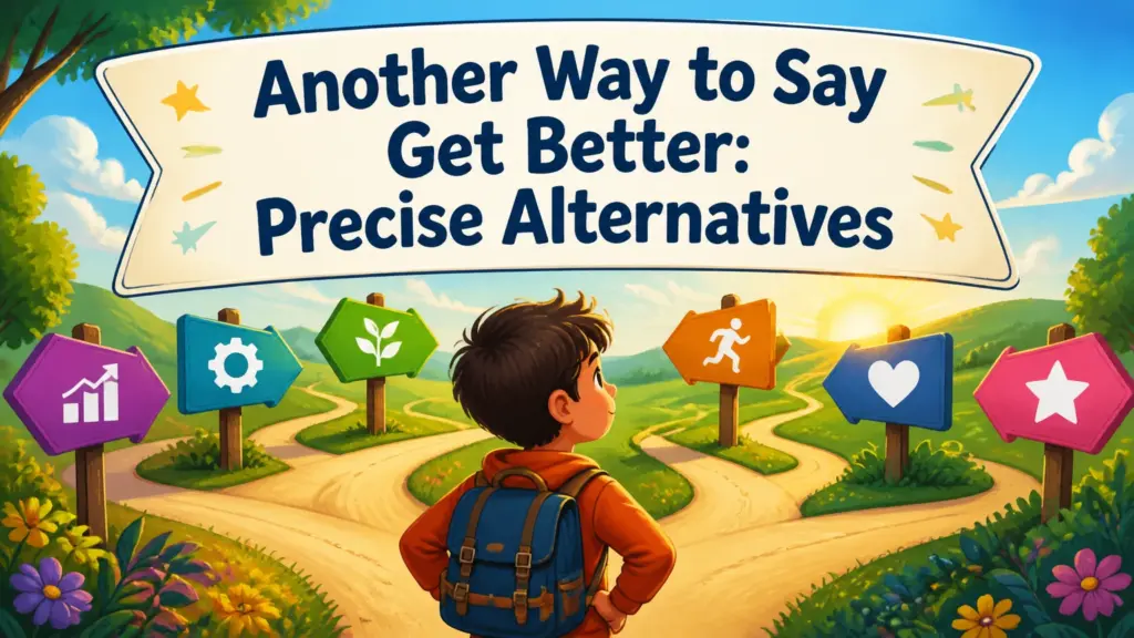 another way to say get better