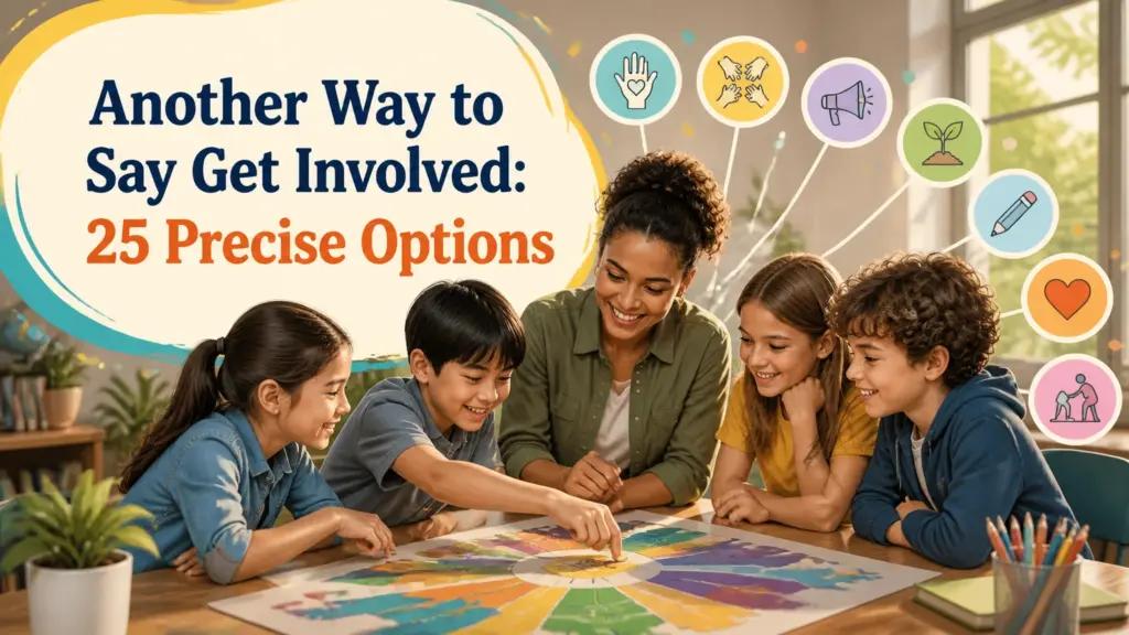 another way to say get involved