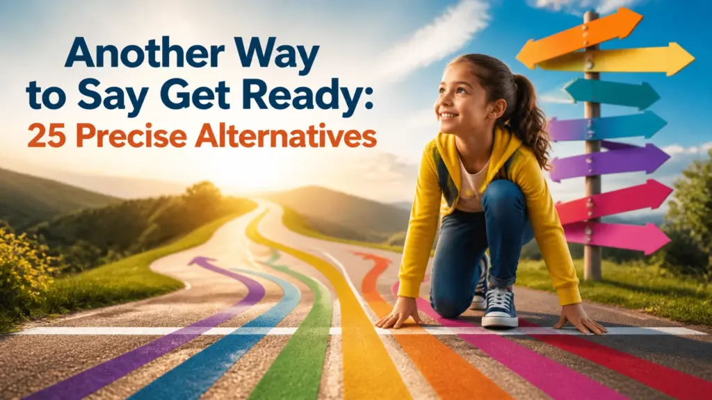 another way to say get ready