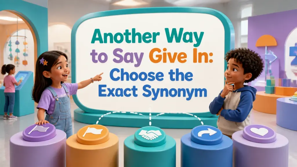 another way to say give in