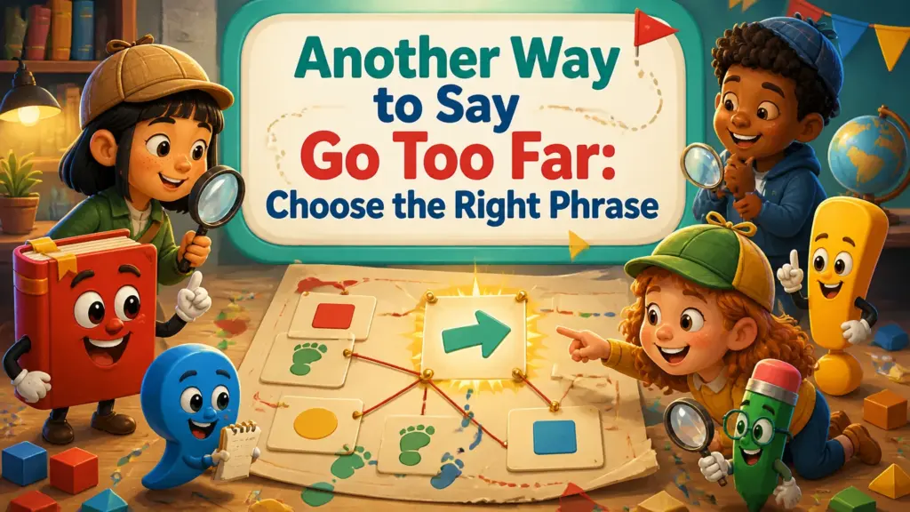 another way to say go too far