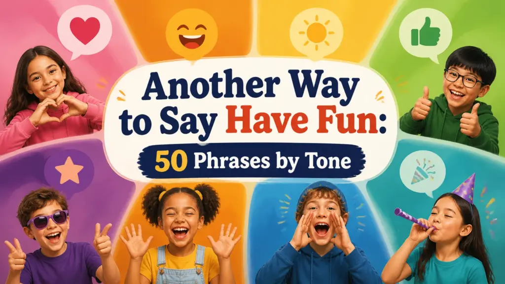 another way to say have fun