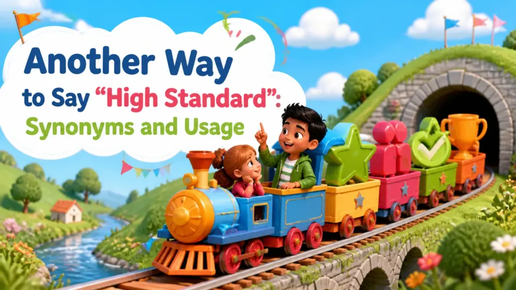 another way to say high standard