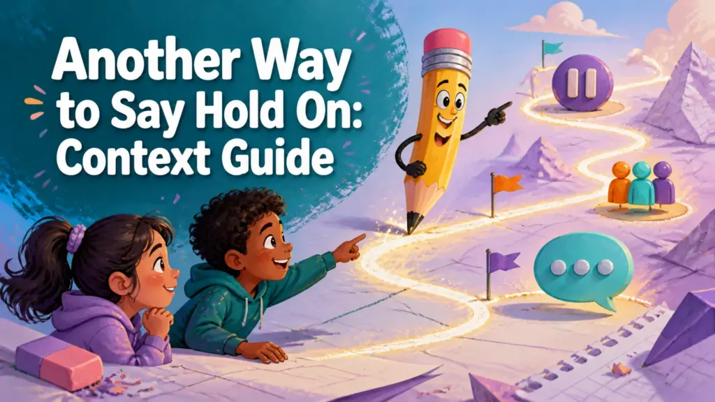 another way to say hold on