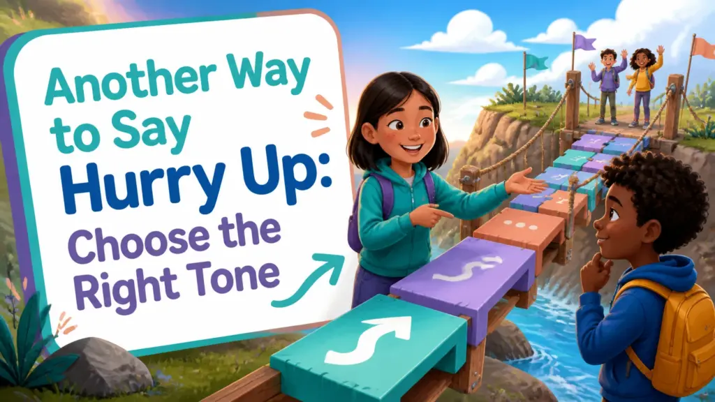 another way to say hurry up 2