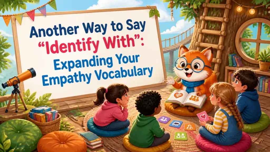 another way to say identify with