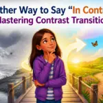 another way to say in contrast