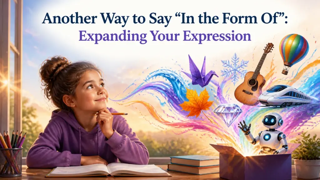 another way to say in the form of