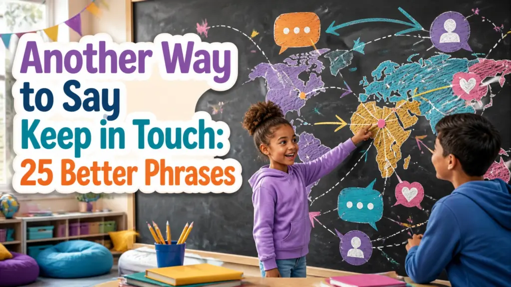 another way to say keep in touch 2