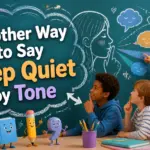 another way to say keep quiet
