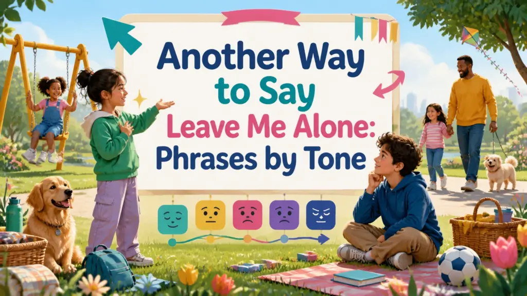 another way to say leave me alone