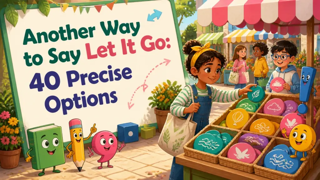 another way to say let it go