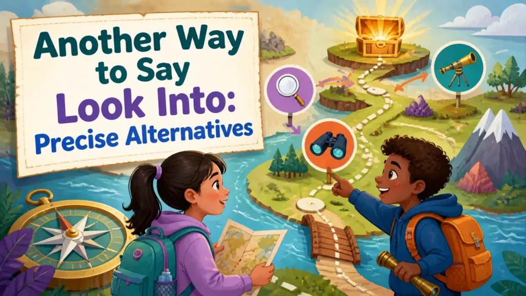 another way to say look into 2