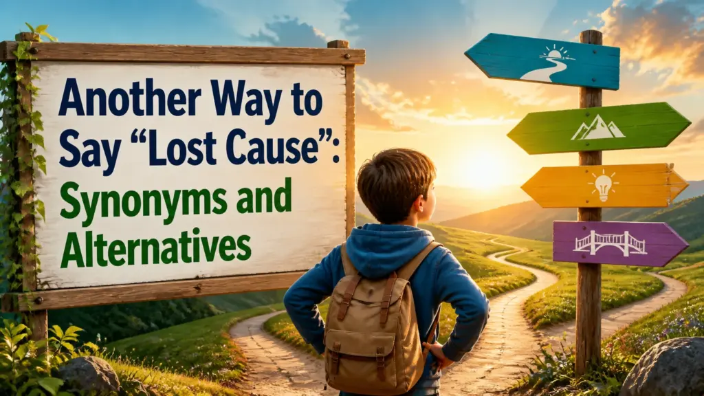 another way to say lost cause