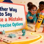 another way to say make a mistake