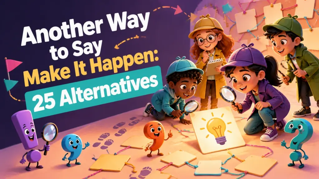 another way to say make it happen 2
