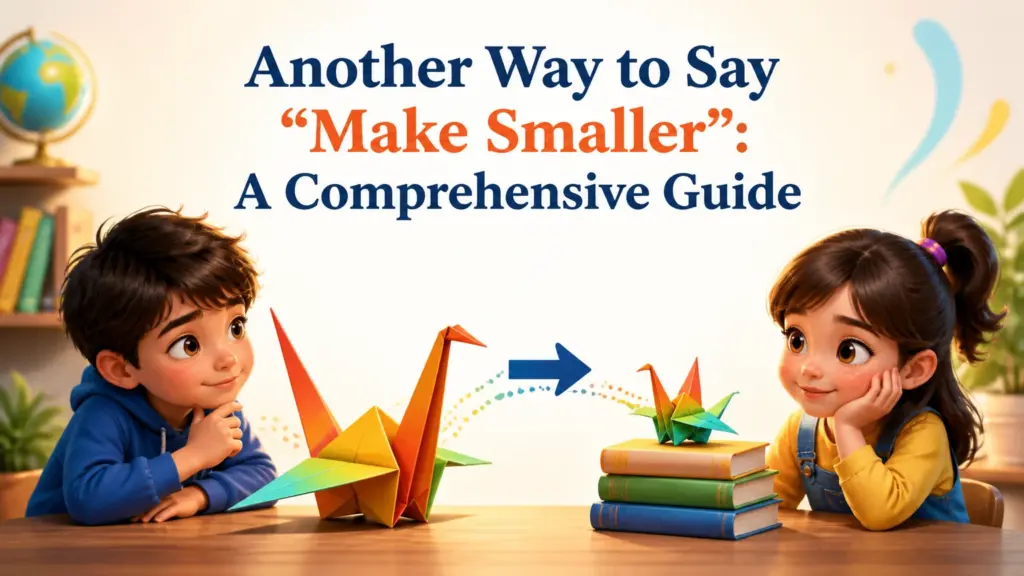 another way to say make smaller