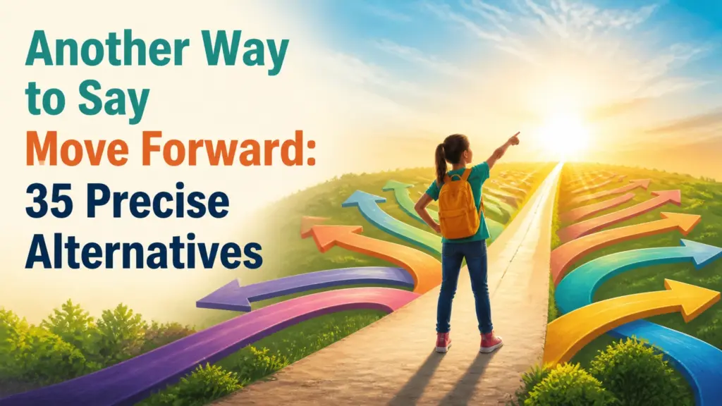another way to say move forward