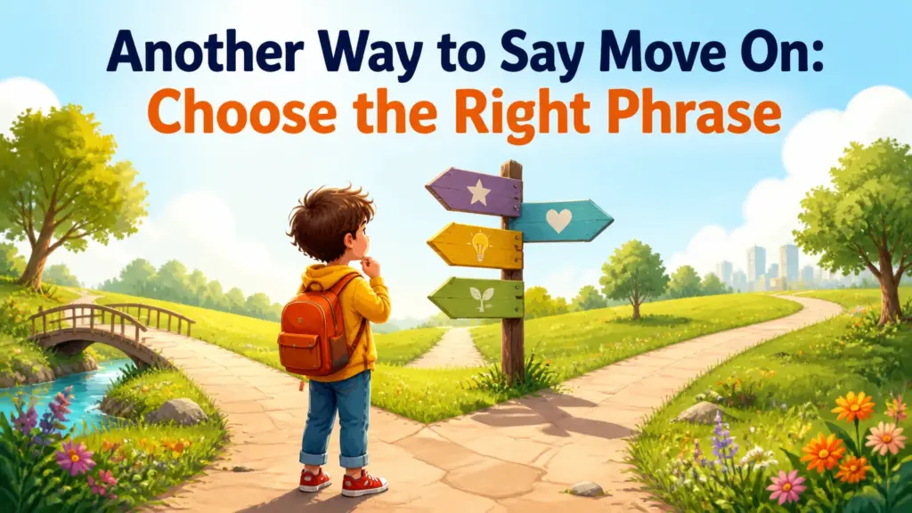 another way to say move on