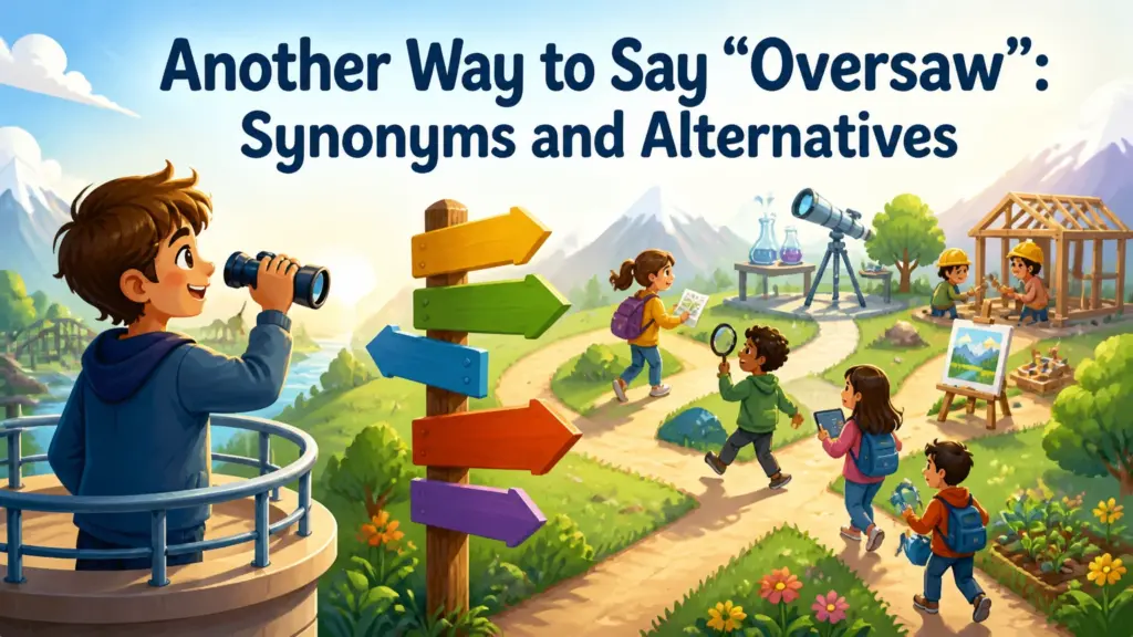 another way to say oversaw