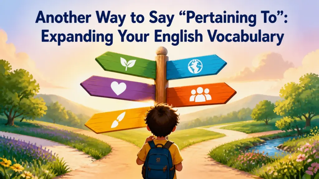 another way to say pertaining to