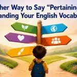 another way to say pertaining to