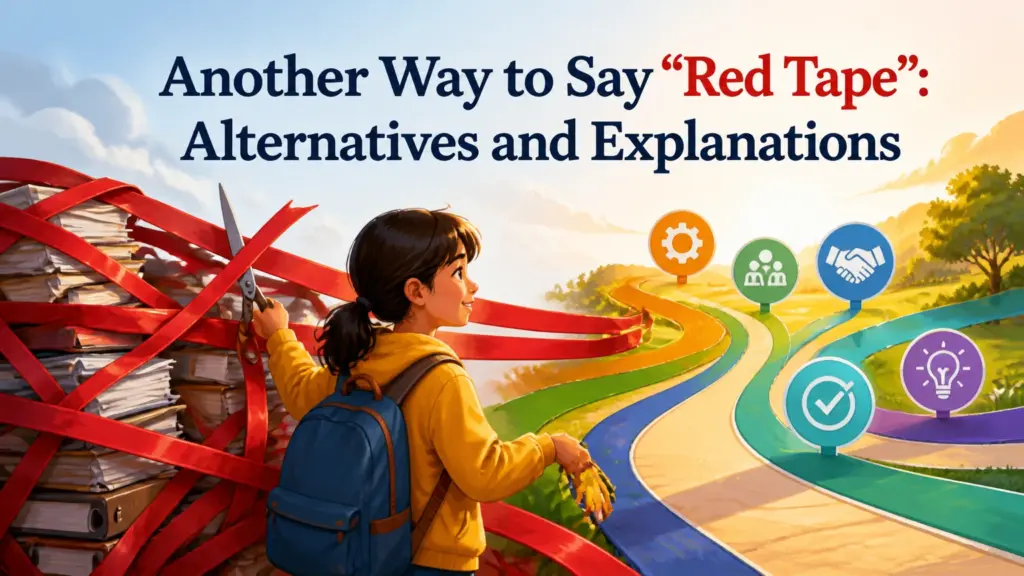 another way to say red tape