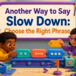 another way to say slow down